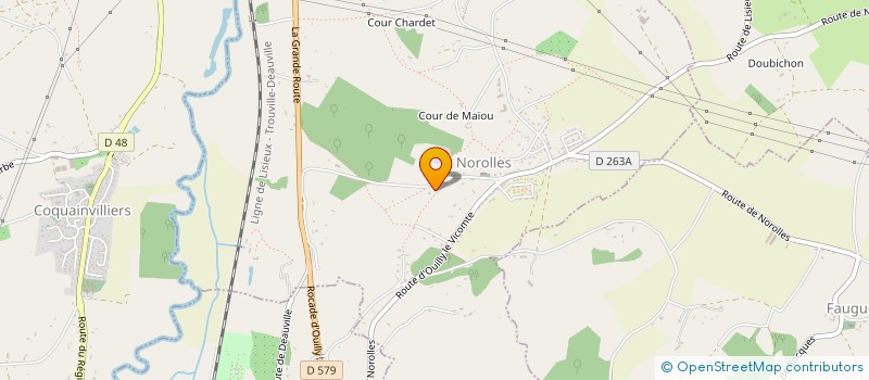 localisation de l'entreprise DUGUE ET FILS  LES MONCEAUX