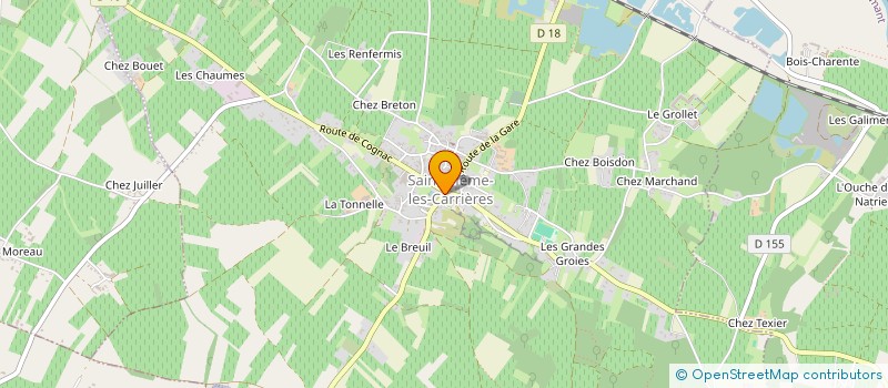 localisation de l'entreprise DUGUE-TEXIER à SAINT-MEME-LES-CARRIERES