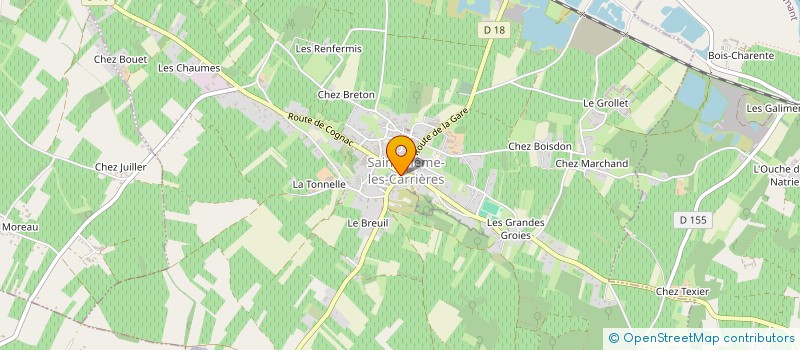 localisation de l'entreprise DUGUE-TEXIER SNC  SAINT-MEME-LES-CARRIERES