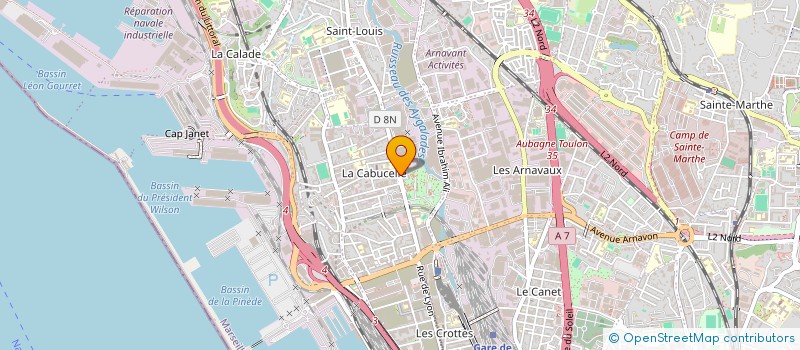 localisation de l'entreprise DUGUESCLIN à MARSEILLE