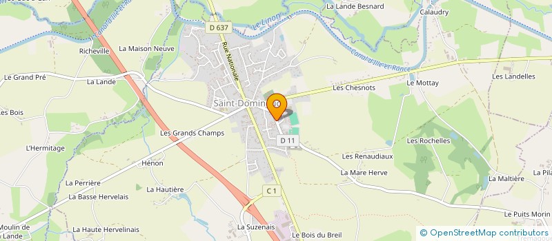 localisation de l'entreprise DUGUESCLIN  SAINT-DOMINEUC