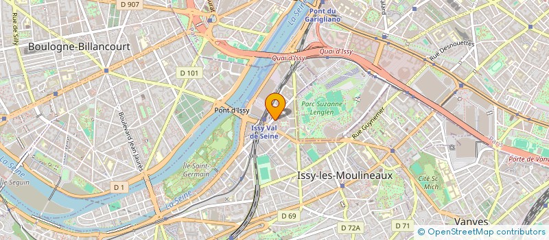 localisation de l'entreprise DUGUESCLIN ET ASSOCIES MONTAGNES  PUTEAUX