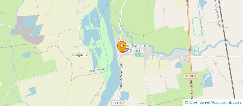 localisation de l'entreprise DUGUET S.B  SAINT-LAURENT-LA-CONCHE