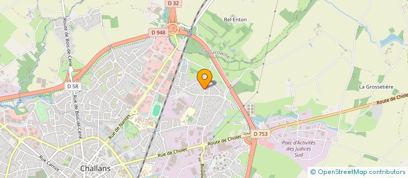 localisation de l'entreprise DUGUI à CHALLANS