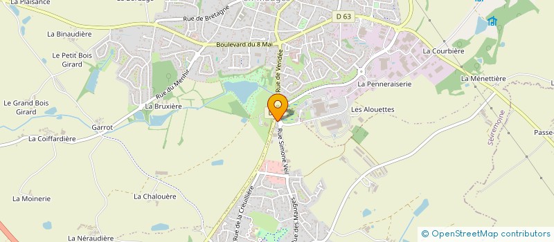 localisation de l'entreprise DUGUY FLEURS à SEVREMOINE