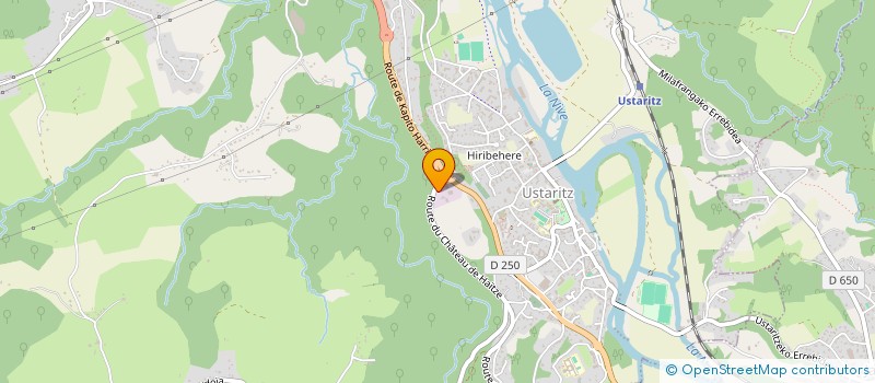 localisation de l'entreprise DUHALDE TRAVAUX PUBLICS à USTARITZ