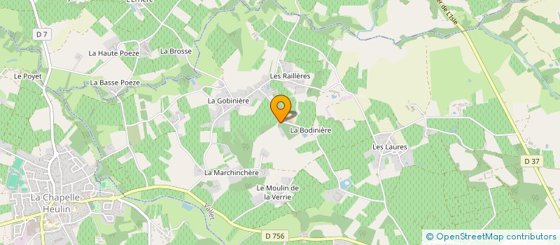 localisation de l'entreprise DUHAMEL  VALLET