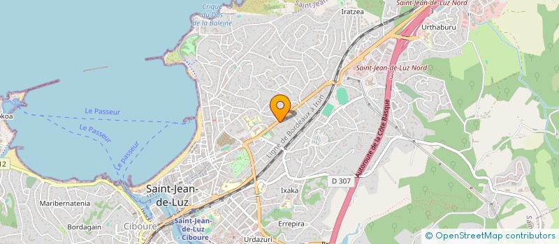 localisation de l'entreprise DUHART ET FILS à SAINT-JEAN-DE-LUZ