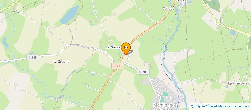 localisation de l'entreprise DUHAUTCHENE  MONTIGNE-LE-BRILLANT