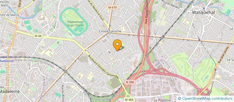 localisation de l'entreprise DUHEN PH à MARCQ-EN-BARŒUL