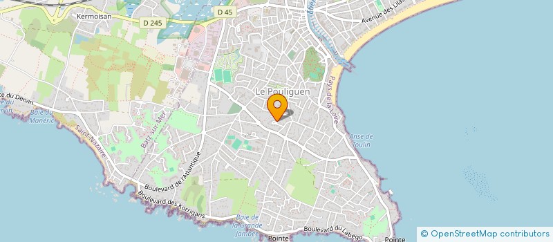 localisation de l'entreprise DUHIL PEINTURES à LE POULIGUEN