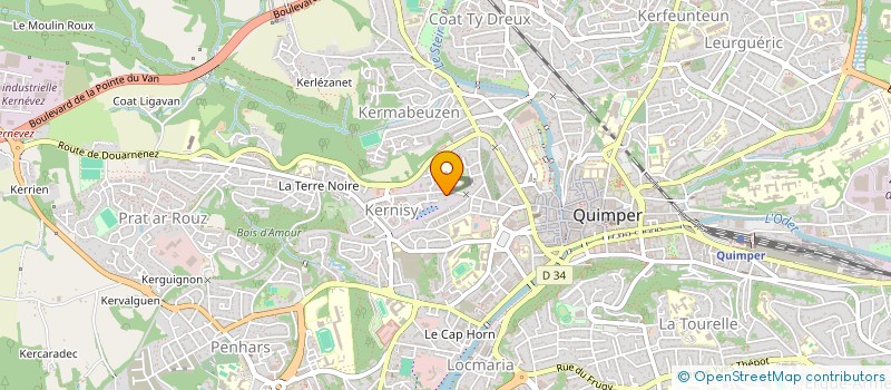 localisation de l'entreprise DUHILPSY à QUIMPER