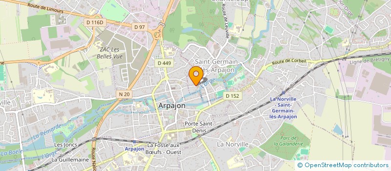 localisation de l'entreprise DUHOIMMO à SAINT-GERMAIN-LES-ARPAJON