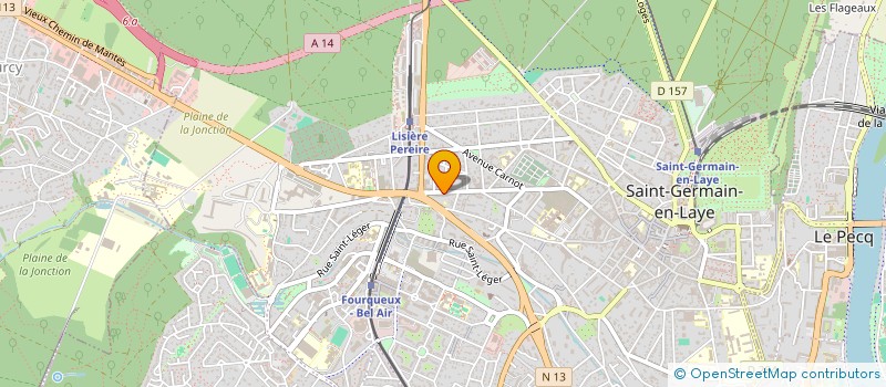 localisation de l'entreprise DUHOME à SAINT-GERMAIN-EN-LAYE