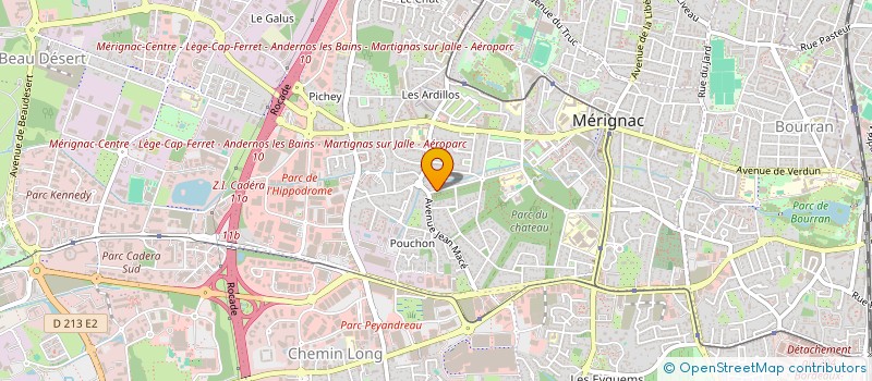 localisation de l'entreprise DUHOPE  MERIGNAC