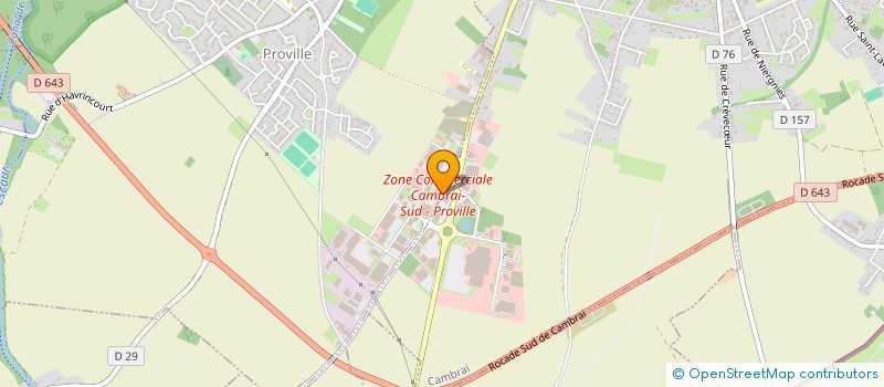 localisation de l'entreprise DUJARDIM à CAMBRAI