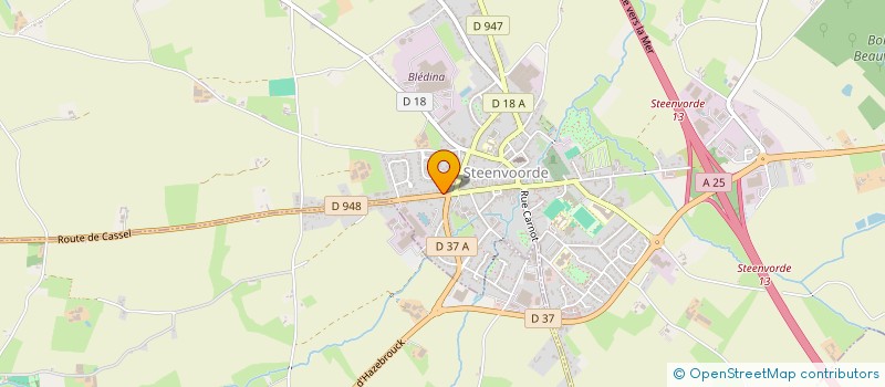 localisation de l'entreprise DUJARDIN 2  STEENVOORDE