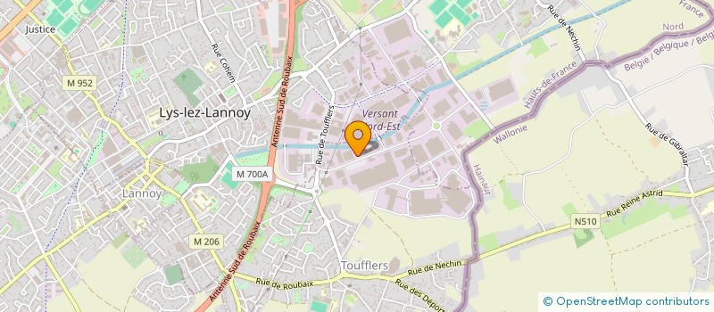 localisation de l'entreprise DUJARDIN AUTOMOBILE  TOUFFLERS