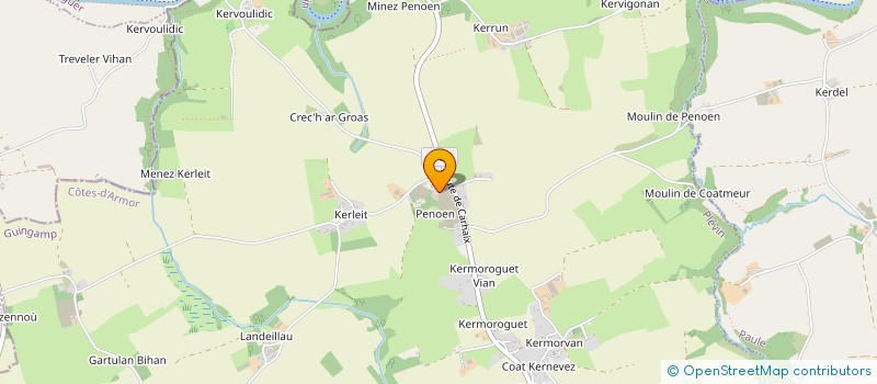 localisation de l'entreprise DUJARDIN BRETAGNE  LE MOUSTOIR