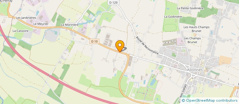 localisation de l'entreprise DUJARDIN CONCEPTS MENUISERIE ALU  ALLONNES
