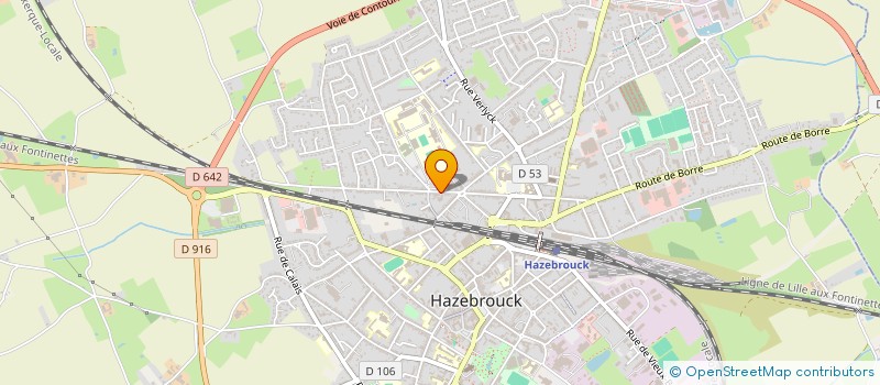 localisation de l'entreprise DUJARDIN JEROME  HAZEBROUCK