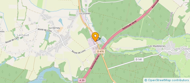 localisation de l'entreprise DUJARDIN TRAITEUR à LARNAUD