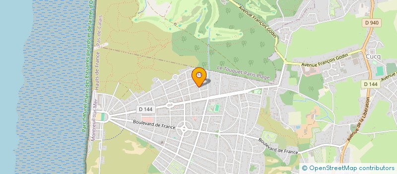 localisation de l'entreprise DUJET 62  CUCQ