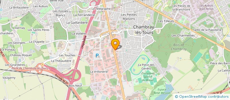 localisation de l'entreprise DUJOPA  CHAMBRAY-LES-TOURS