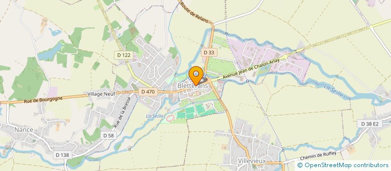 localisation de l'entreprise DUJOUX ASSURANCES  BLETTERANS