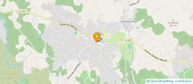 localisation de l'entreprise DULA  FLAYOSC