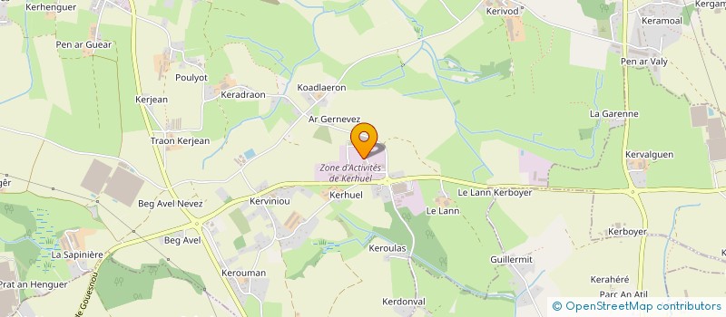 localisation de l'entreprise DULAURENT - MANANT COUVERTURE  MILIZAC-GUIPRONVEL