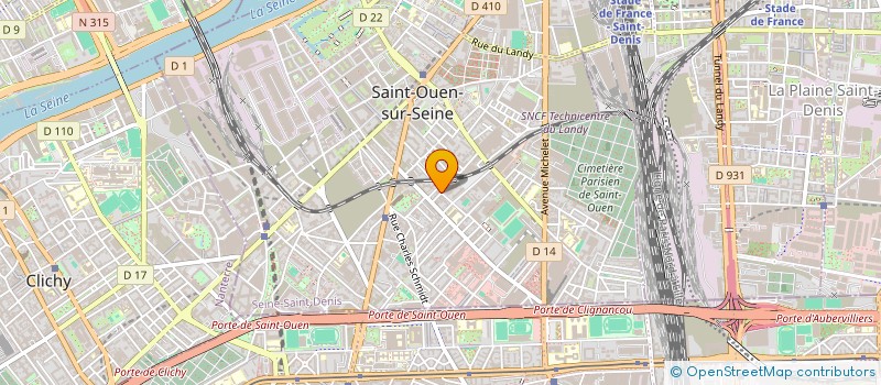 localisation de l'entreprise DULCE DIFFUSION à SAINT-OUEN-SUR-SEINE