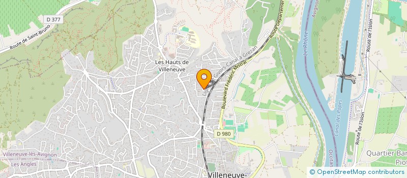 localisation de l'entreprise DULCINEE  VILLENEUVE-LES-AVIGNON