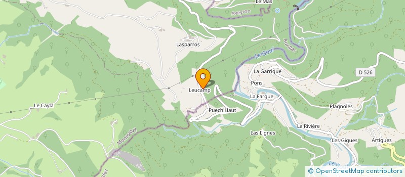 localisation de l'entreprise DULEC à LAPEYRUGUE