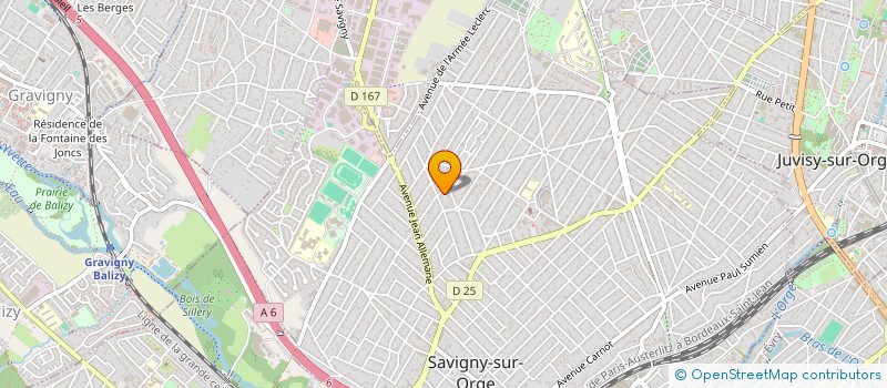 localisation de l'entreprise DULIN à SAVIGNY-SUR-ORGE