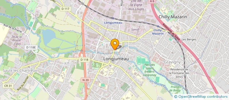 localisation de l'entreprise DULOMBE  LONGJUMEAU