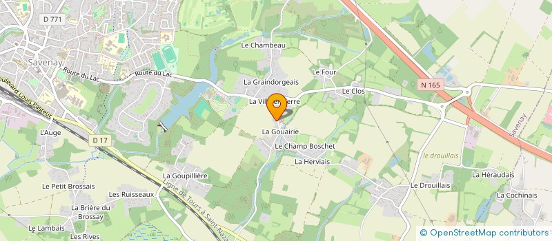 localisation de l'entreprise DULONG DAVY COUVERTURE  SAVENAY