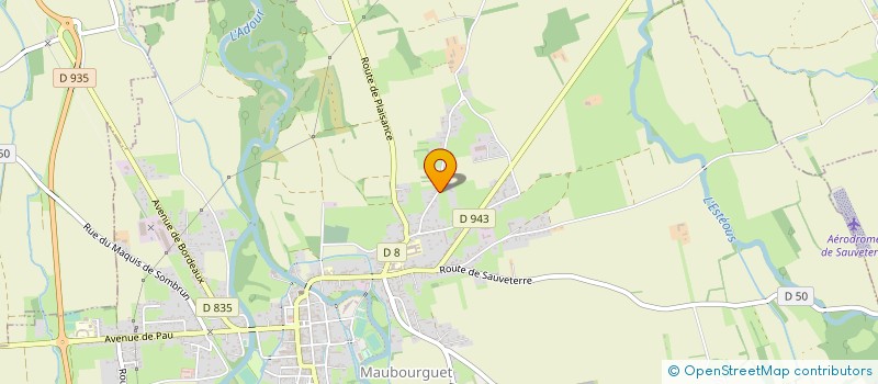 localisation de l'entreprise DULONG FREDERIC  MAUBOURGUET