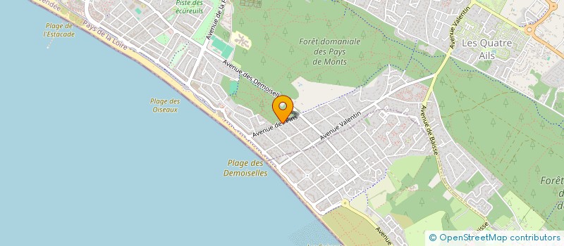 localisation de l'entreprise DULONG REVERDY DAVY  SAINT-JEAN-DE-MONTS