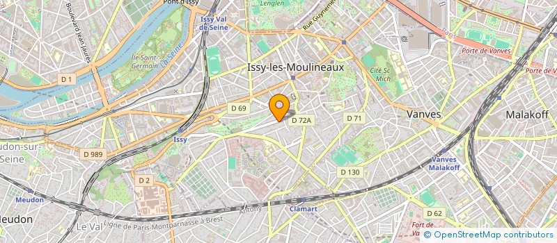 localisation de l'entreprise DULYTECH à ISSY-LES-MOULINEAUX