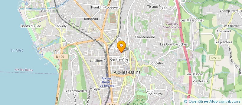 localisation de l'entreprise DUMAC OPTIC  AIX-LES-BAINS