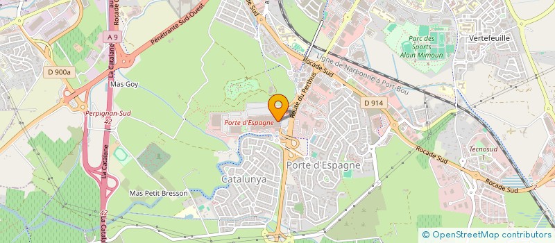 localisation de l'entreprise DUMAGEL  PERPIGNAN