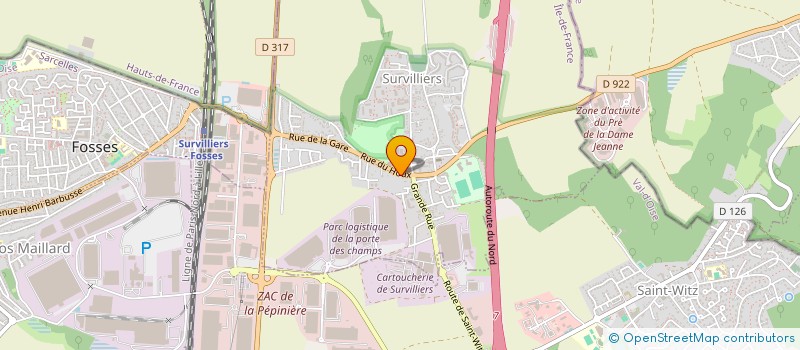 localisation de l'entreprise DUMAN SURVILLIERS  SURVILLIERS