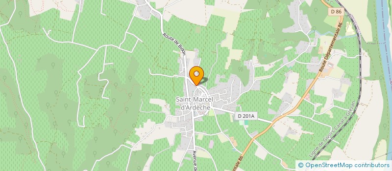 localisation de l'entreprise DUMARCHE SASU  SAINT-MARCEL-D'ARDECHE