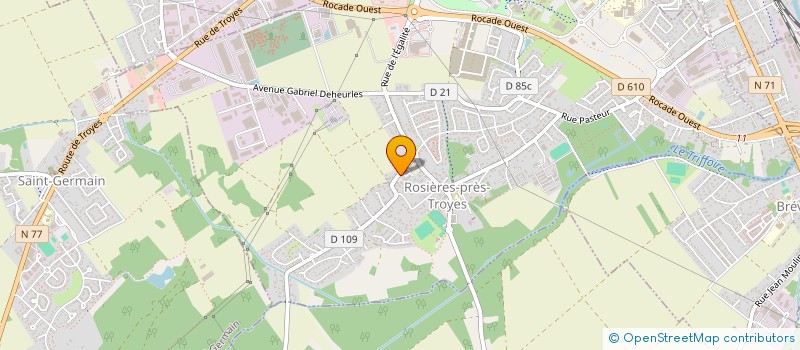 localisation de l'entreprise DUMAREY  ROSIERES-PRES-TROYES