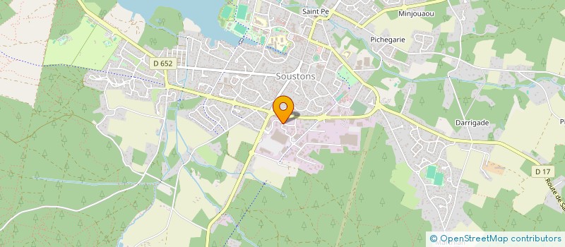 localisation de l'entreprise DUMARTHERAY MATERIAUX à SOUSTONS