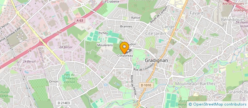 localisation de l'entreprise DUMARTIN ET COMPAGNIE à GRADIGNAN