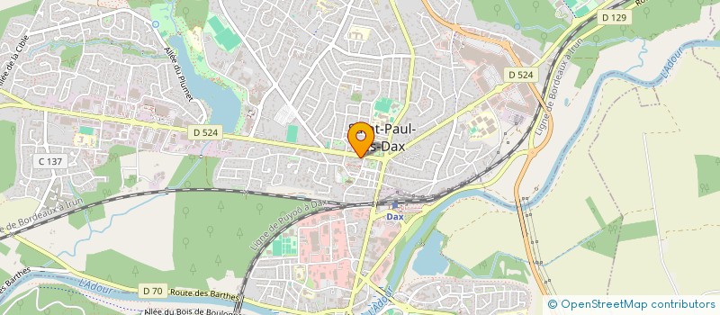 localisation de l'entreprise DUMAS à SAINT-PAUL-LES-DAX