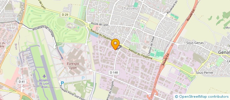 localisation de l'entreprise DUMAS  CHASSIEU