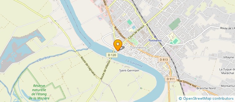 localisation de l'entreprise DUMAS ARCHICTECTURE  TONNEINS